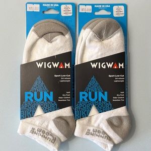 Running Room Wigwam Sport Low-Cut Dri-Release Lightweight Socks Size L NWT
